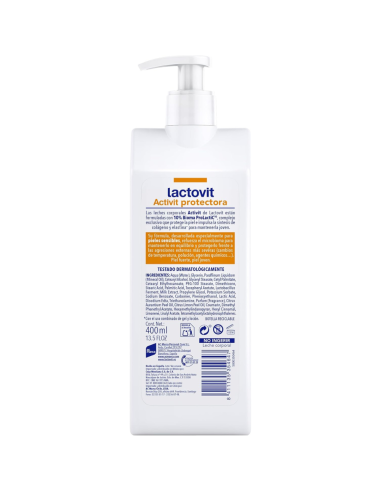 lactovit-leche-corporal-activit-probiotic-l-400ml-2.jpg – Detalle de etiqueta y logotipo.