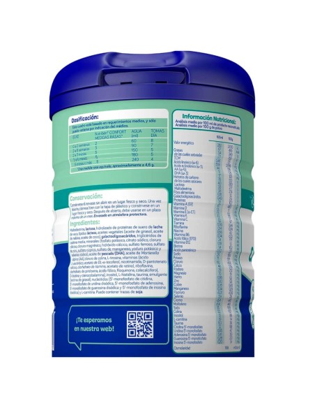 Leche de formula Confort 1 Nutribén 800g - Leche infantil - Nappy.es