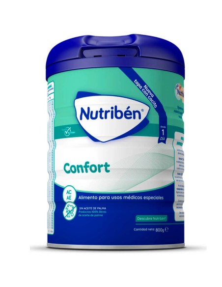 Leche de formula Confort 1 Nutribén 800g - Leche infantil - Nappy.es