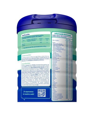 Leche de formula Confort 2 Nutribén 800g - Nappy.es