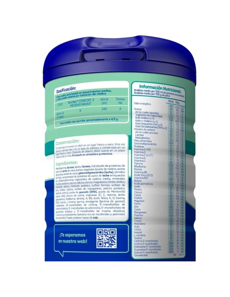 Leche de formula Confort 2 Nutribén 800g - Nappy.es