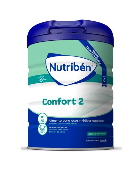 Leche de formula Confort 2 Nutribén 800g - Nappy.es