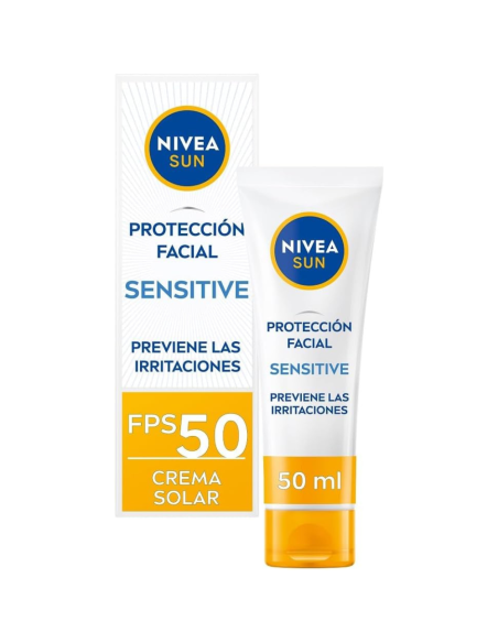 Protección facial hipoalergénica FPS50 (50ml) | Nivea Sun - Nappy.es