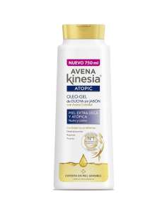 kinesia-oleogel-ducha-avena-750ml-1.jpg – Vista frontal Oleogel de Ducha Kinesia Avena 750 ml.