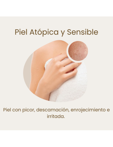 kinesia-gel-ducha-atopic-avena-750ml-2.jpg – Detalle de la botella y etiqueta.