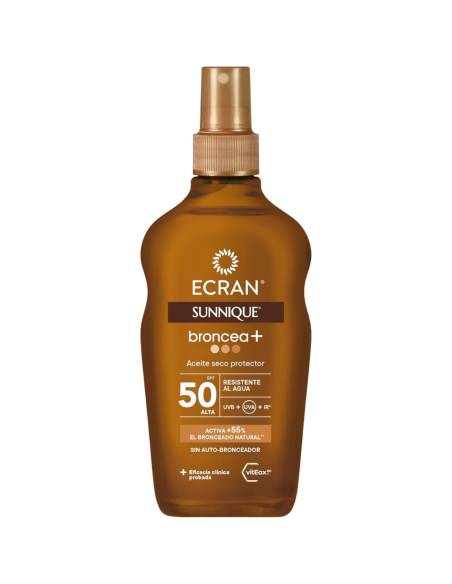 Aceite Seco Protector Broncea+ SPF 50 200 ml – Ecran Sunnique