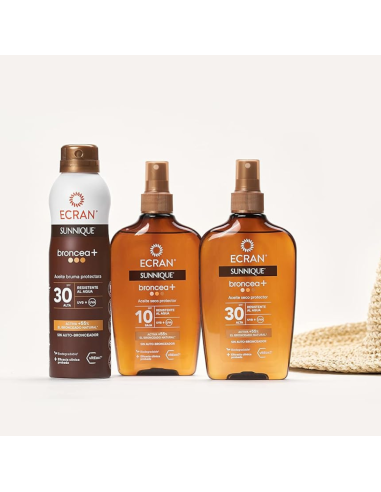 Aceite Seco Protector Broncea+ SPF 50 200 ml – Ecran Sunnique