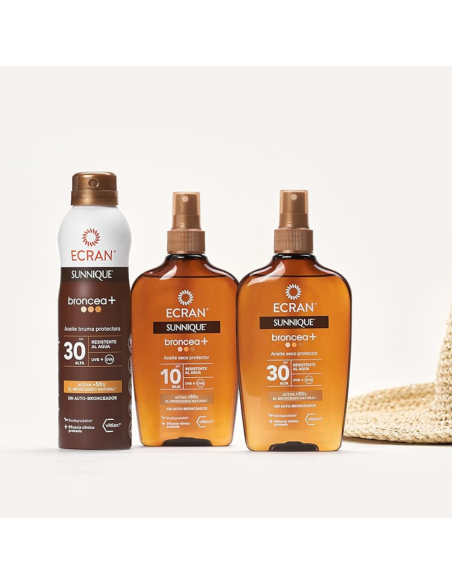 Aceite Seco Protector Broncea+ SPF 50 200 ml – Ecran Sunnique