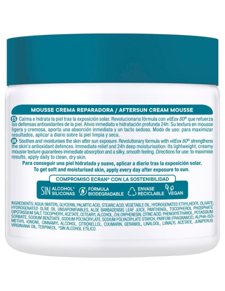 Textura mousse de Aftersun Ecran Crema Hidratante