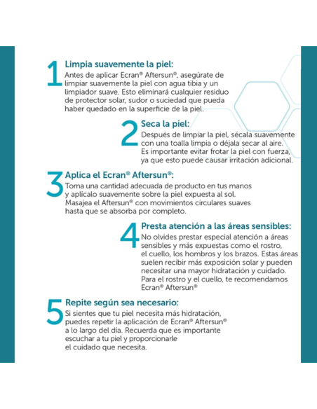 Ingredientes clave de Aftersun Ecran: Aloe Vera y Vitamina E