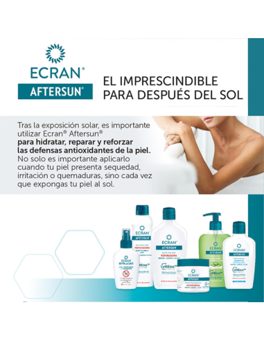 Envase reciclable de Aftersun Ecran Crema Hidratante Reparadora