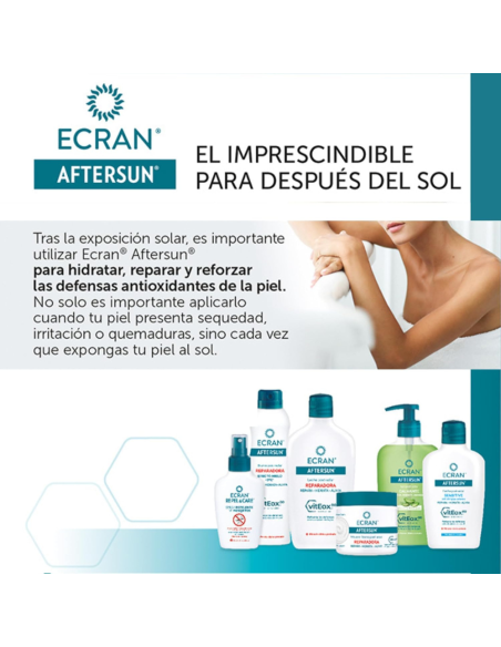 Envase reciclable de Aftersun Ecran Crema Hidratante Reparadora