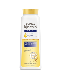 kinesia-oleogel-ducha-avena-750ml-1.jpg – Vista frontal Oleogel de Ducha Kinesia Avena 750 ml.