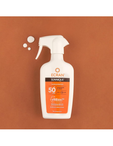 Ingredientes principales de la leche solar Ecran Sunnique SPF50