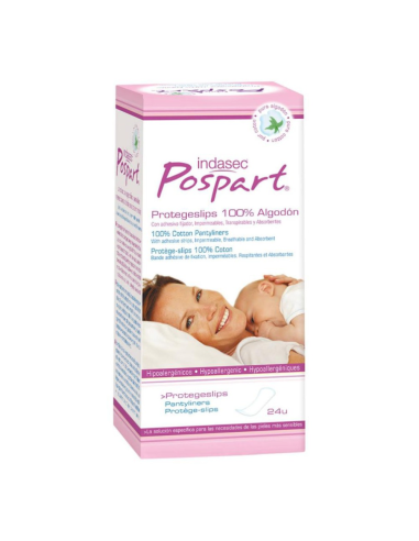 Oferta Salvaslip de algodón posparto (24 uds) - Indas