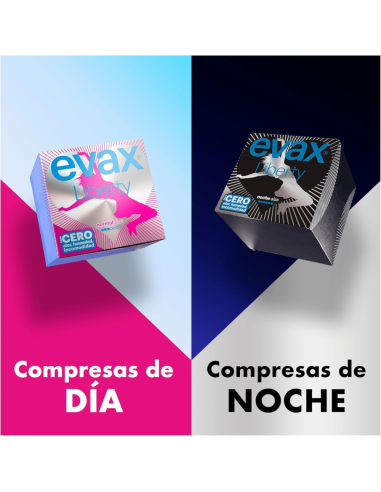 evax-liberty-normal-alas-12uds-2.jpg – Vista de compresa con alas desplegadas.