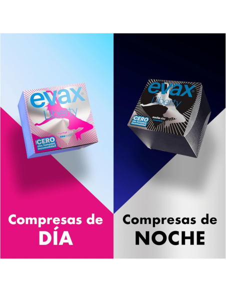 evax-liberty-normal-alas-12uds-2.jpg – Vista de compresa con alas desplegadas.