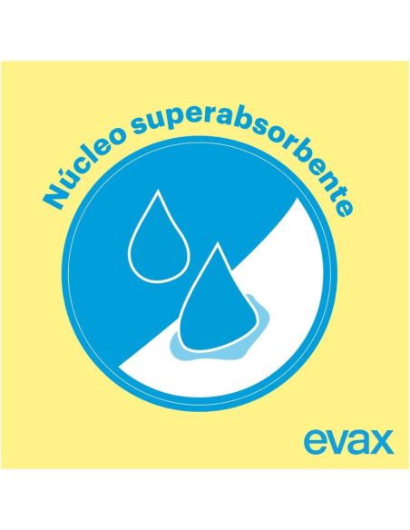 evax-fina-segura-alas-normal-12uds-2.jpg – Vista de compresa con alas desplegadas.