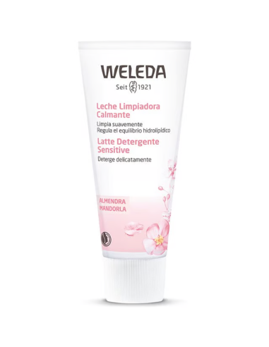 almendra-leche-limpiadora-calmante-weleda-1.jpg – Vista frontal del envase.
