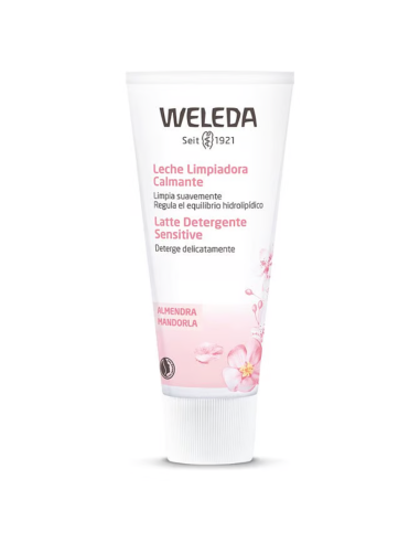 pack-leche-limpiadora-crema-facial-weleda-2.jpg – Detalle de los dos productos.