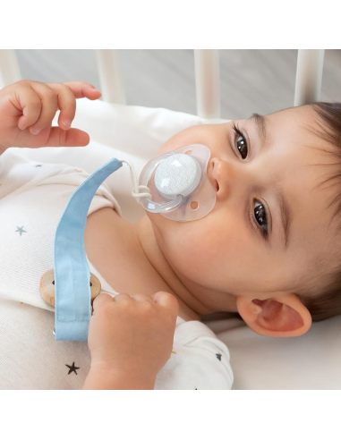 Pack 2 chupetes tetina ortodónticos 0-6 M silicona elefante KioKids