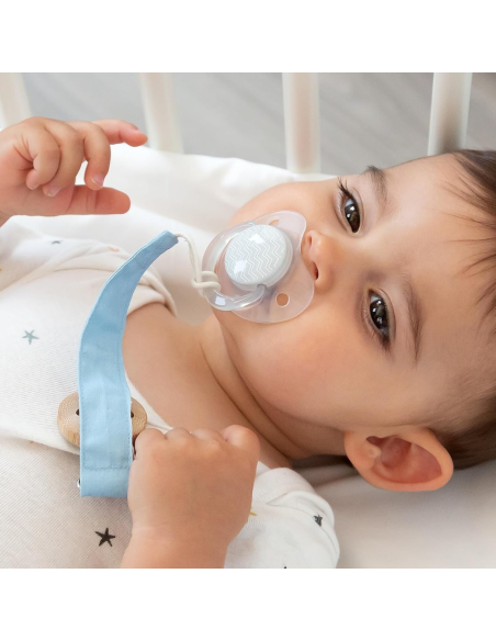 Pack 2 chupetes tetina ortodónticos 0-6 M silicona elefante KioKids