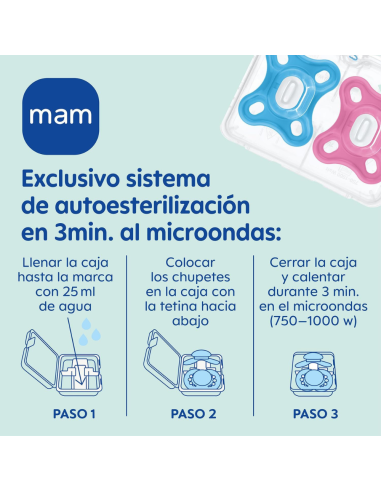 Chupete Comfort 0-3M (2 uds) Mam Baby