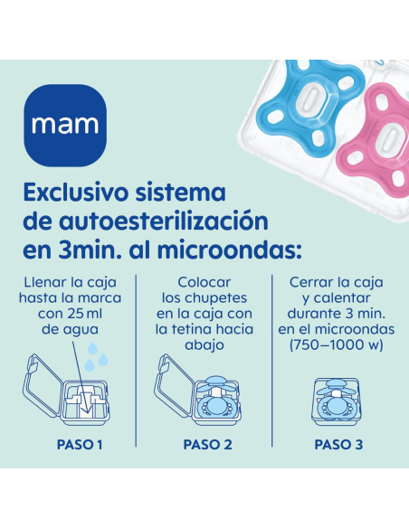 Chupete Comfort 0-3M (2 uds) Mam Baby