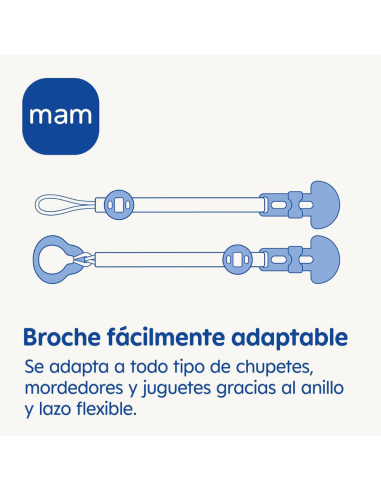 Sujeta Chupete Clip It! & Cover Mam Baby