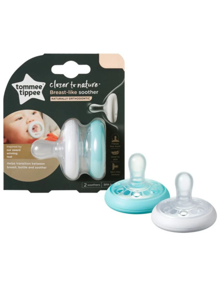 Comprar chupetes en forma de pecho 6-18 meses  2UDS- Tommee Tippee