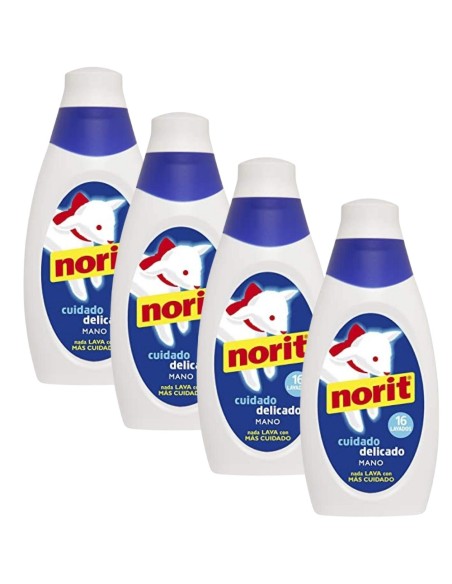 Pack 4 uds. Detergente Líquido Delicado a Mano 1125 ml Norit