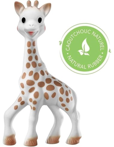 mi-primer-set-sophie-la-girafe-sonajero-maracas-4.jpg – Textura y colores del sonajero.