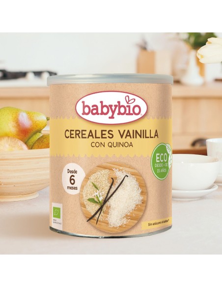 Compra ahora Cereales [ Vainilla & Quinoa] 220 g babybio - Nappy.es