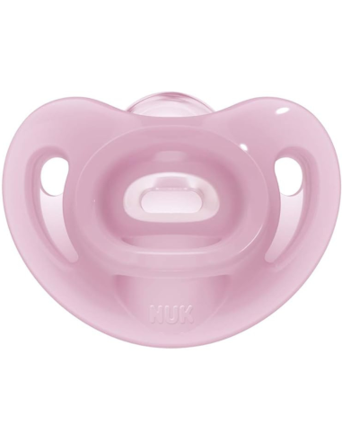 Pack de chupetes Sensitive lila y rosa 6-18M NUK
