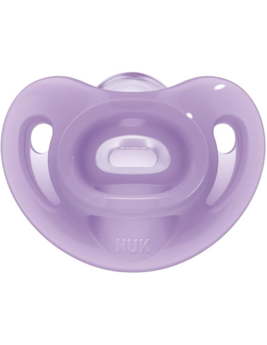 Pack de chupetes Sensitive lila y rosa 6-18M NUK