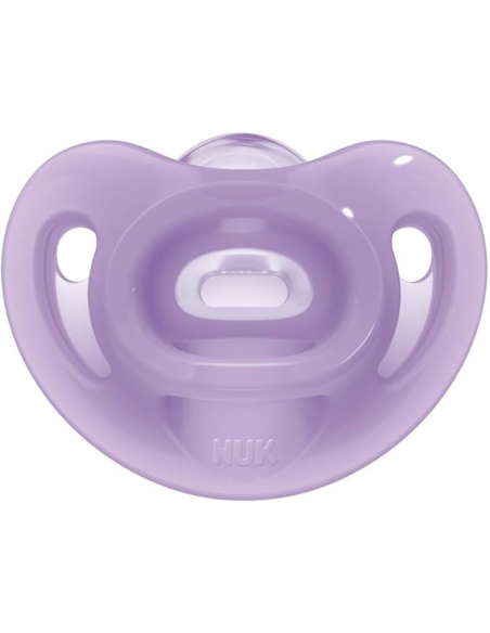 Pack de chupetes Sensitive lila y rosa 6-18M NUK
