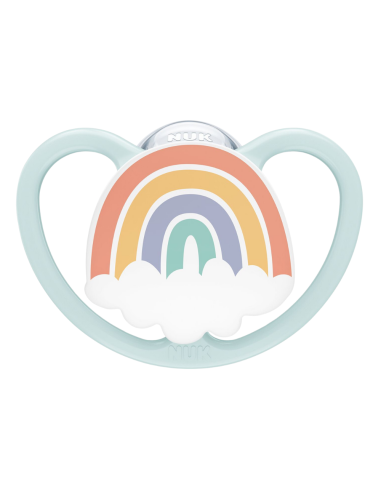 Chupete Space Rana/Arcoíris Silicona pack 2 uds. (0-6M) NUK