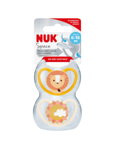 Chupete Space León/Sol Silicona pack 2 uds. (6-18M) NUK