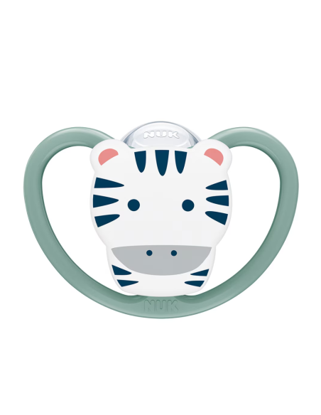 Chupete Space Zebra/Sol Silicona pack 2 uds. (18-36M) NUK