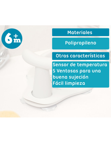 Asiento para bañera deluxe 6M+ | Kiokids - Nappy.es