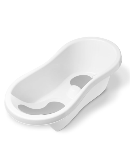 Bañera blanca evolutiva 80x28x40 cm | Kiokids - Nappy.es