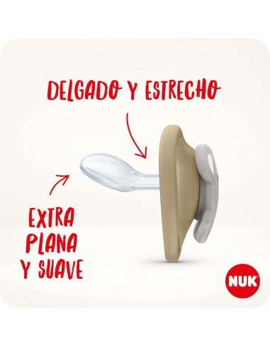 Chupete Space Zebra/Sol Silicona pack 2 uds (6-18M) NUK