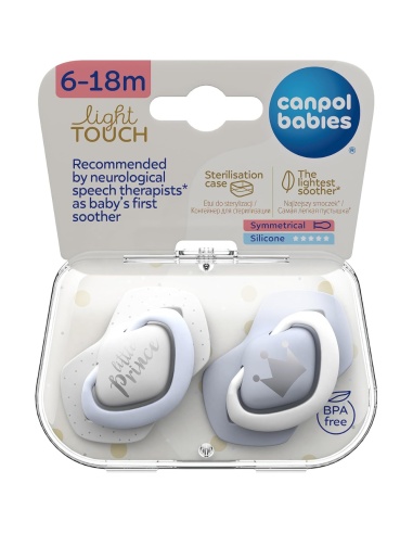 Pack de chupetes de silicona babies (6-18M) | Canpol Babies - Nappy.es