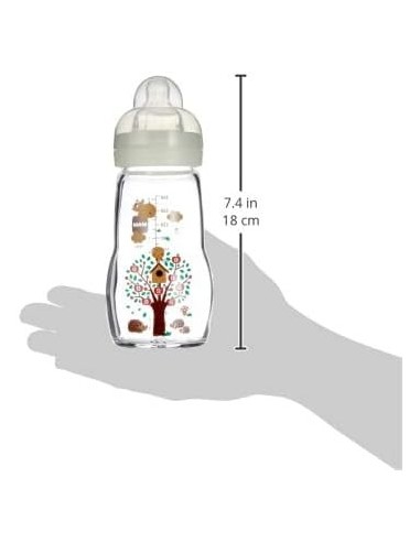 Biberón Cristal unisex (260ml) | Mam Baby - Nappy.es