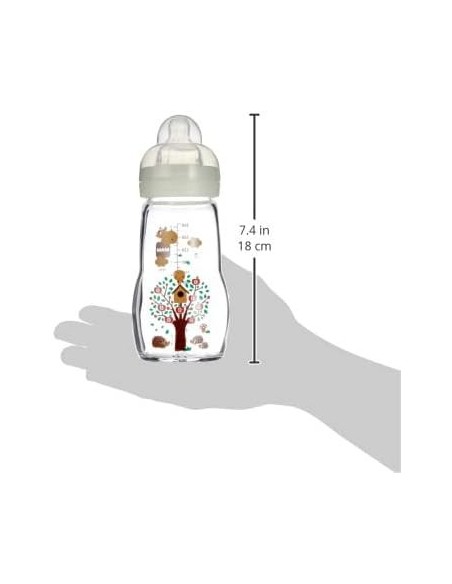 Biberón Cristal unisex (260ml) | Mam Baby - Nappy.es