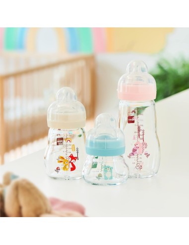 Biberón de cristal unisex (170ml)| Mam Baby - Nappy.es