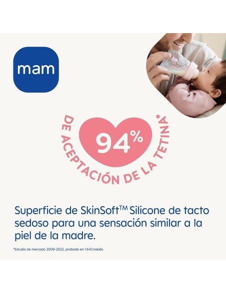 Biberón de cristal unisex 170ml Mam Baby