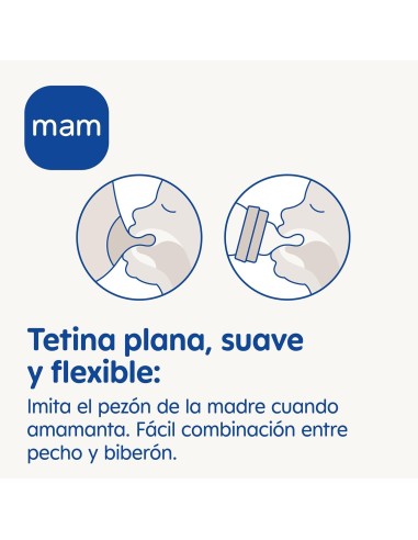 Biberón de cristal neutro 90ml Mam Baby