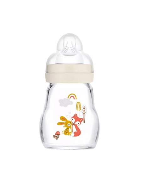 Biberón de cristal unisex (170ml)| Mam Baby - Nappy.es