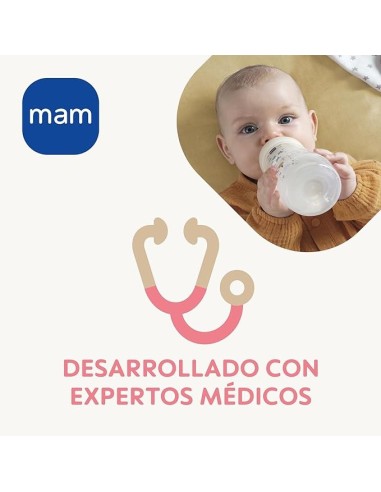 Biberón Easy Active color azul 330ml Mam Baby